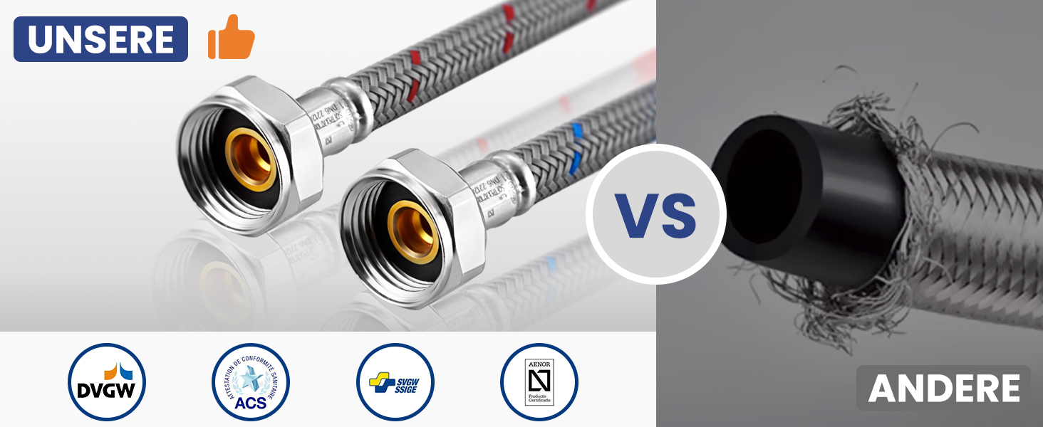 Змішувач для кухні гнучкий чорний, нержавіюча сталь, 2 режими струменя, 360° поворот, кухонний змішувач, преміум якість