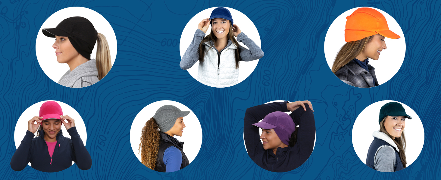 Мутка флісова TrailHeads Sport для жінок з отвором для хвістя та світловідбиваючим краєм, чорна