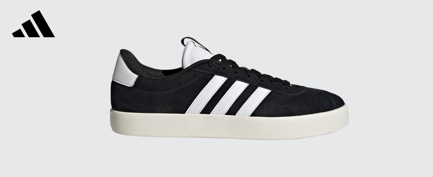 Жіночі кросівки Adidas VL Court Base, 40 EU, білий, чорний, сірий