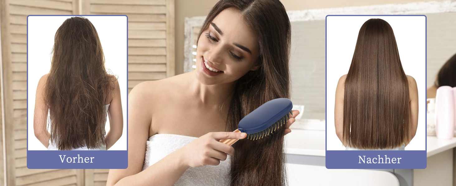 Щітка для волосся SHINLEA безшумна, розпушувач для чоловіків, жінок, дітей, для довгих мокрих та сухих волосся, розгладжуюча та розпушувальна, зменшує ковтання та пошкодження волосся