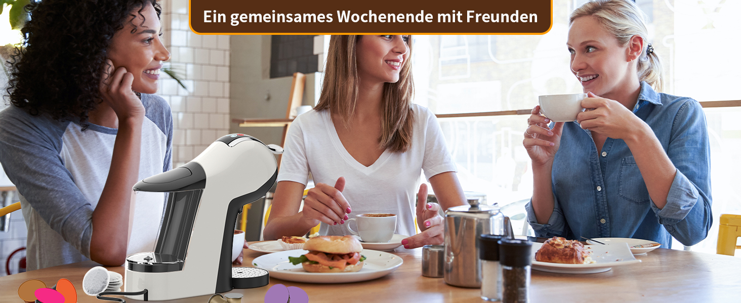 Кавомашина KOTLIE 5-в-1: капсули, кава, ESE (44 мм), регулювання, великий бак (EM-308A)