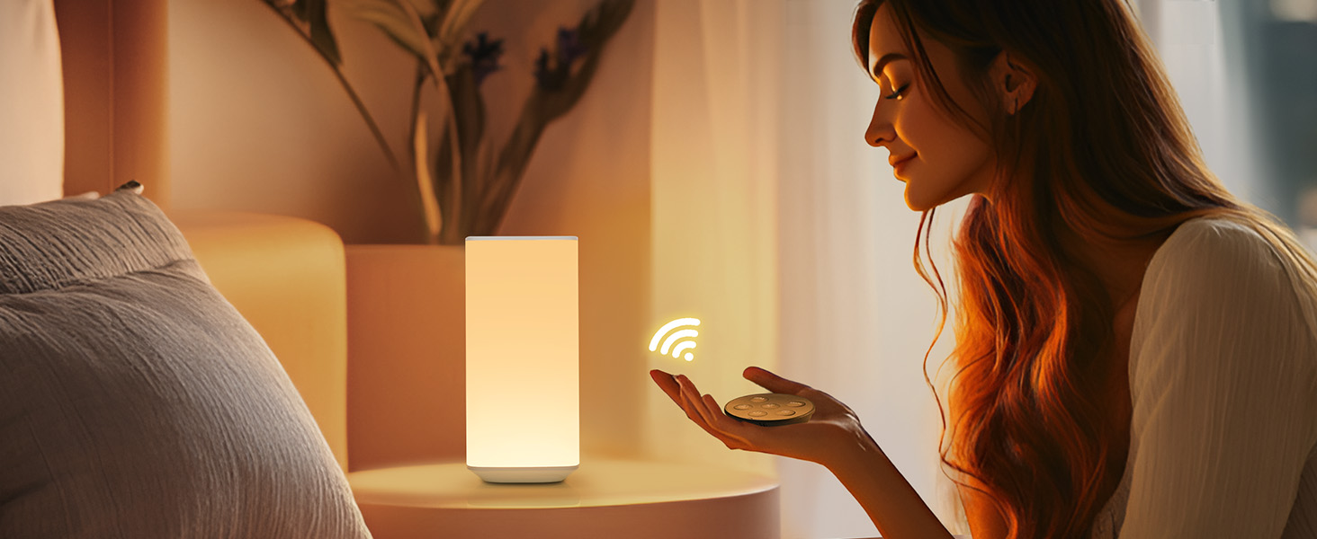 Нічна лампа торшера Touch Dimmable, з пультом дистанційного керування LED, на батарейках, 256 кольорів, 3 режими, нічник, для дітей, створення атмосфери, настільна лампа, таймер для спальні, вітальні, біла