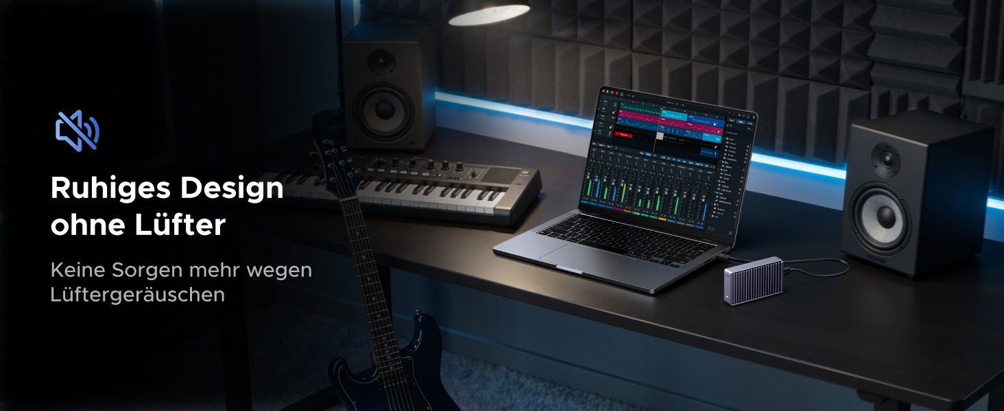 Зовнішній корпус для M.2 NVMe SSD UGREEN 80Gbps, сумісний з Thunderbolt 5/4 та USB4