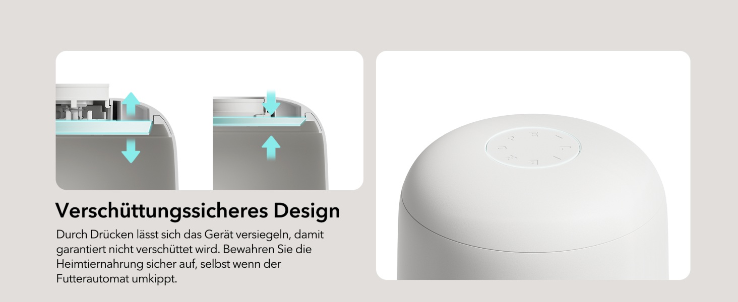 Автоматичний годівниця для котів PETLIBRO з Wi-Fi, 2.4G, акумулятор 30 днів, миска з нержавіючої сталі, керування через APP (2L, білий)