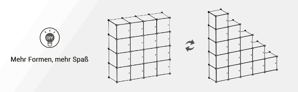 SONGMICS 15-Cube Storage Organizer