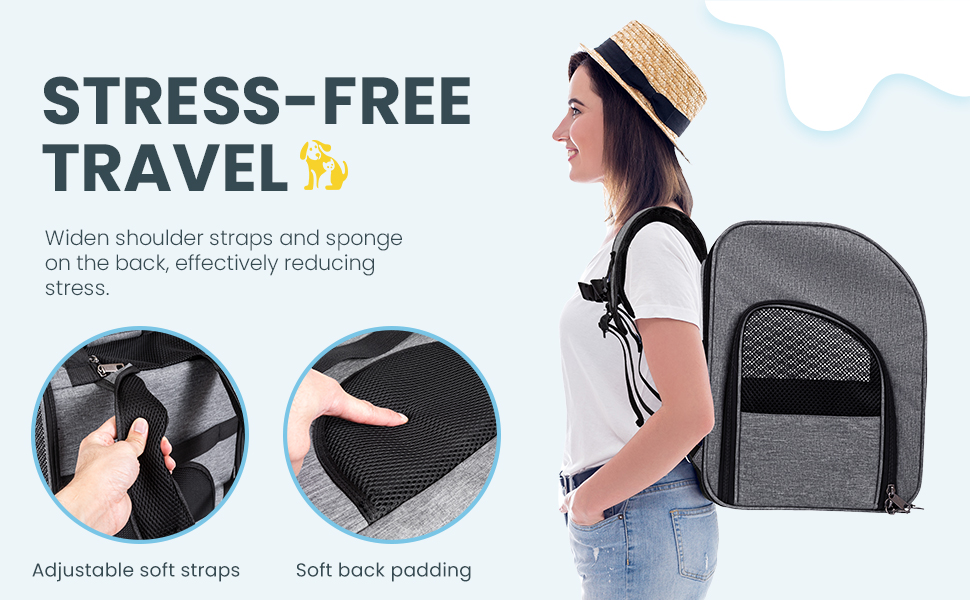 Рюкзак для кота з вікном, складаний рюкзак для собак, переноска для тварин до 8 кг