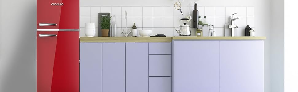 Холодильник Cecotec Bolero CoolMarket 2D Origin 86 Green 86л ретро, висота 89.3 см, клас E