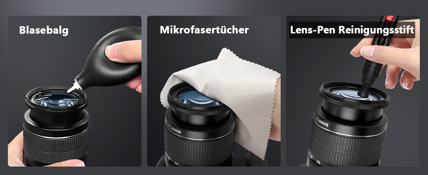 Набір для чищення камери: дзеркальна, Canon, Sony, Nikon, Pentax. Очищення об'єктива та сенсора