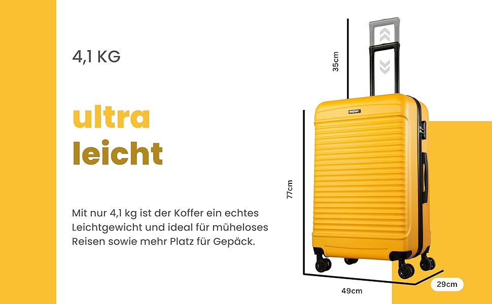 NOWI® Валіза-кофр для ручної поклажі 55x40x20 см, 34л, зелений, підходить для Ryanair, Lufthansa та інших авіакомпаній