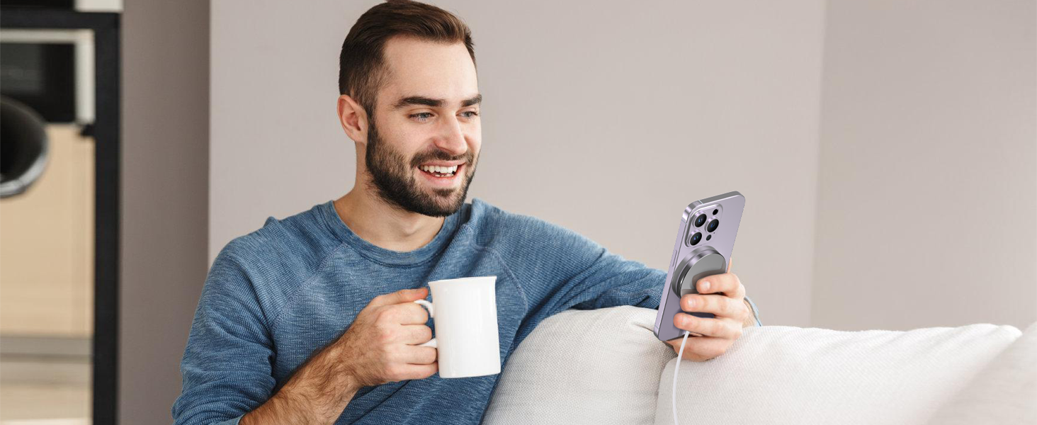 Бездротовий зарядний пристрій MagSafe для iPhone, 15W, 2 шт. (кабель 1.5 м), оригінальна заміна, рожевий