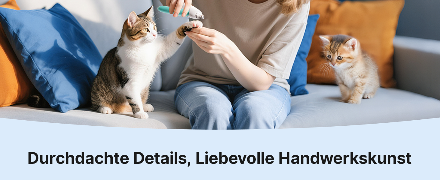 Ножиці для кігтів котів Potaroma з регульованим отвором 3 розмірів та інтегрованим напильником | Безпечний обрізач кігтів для кошенят та домашніх котів | Обрізач кігтів без розбризкування