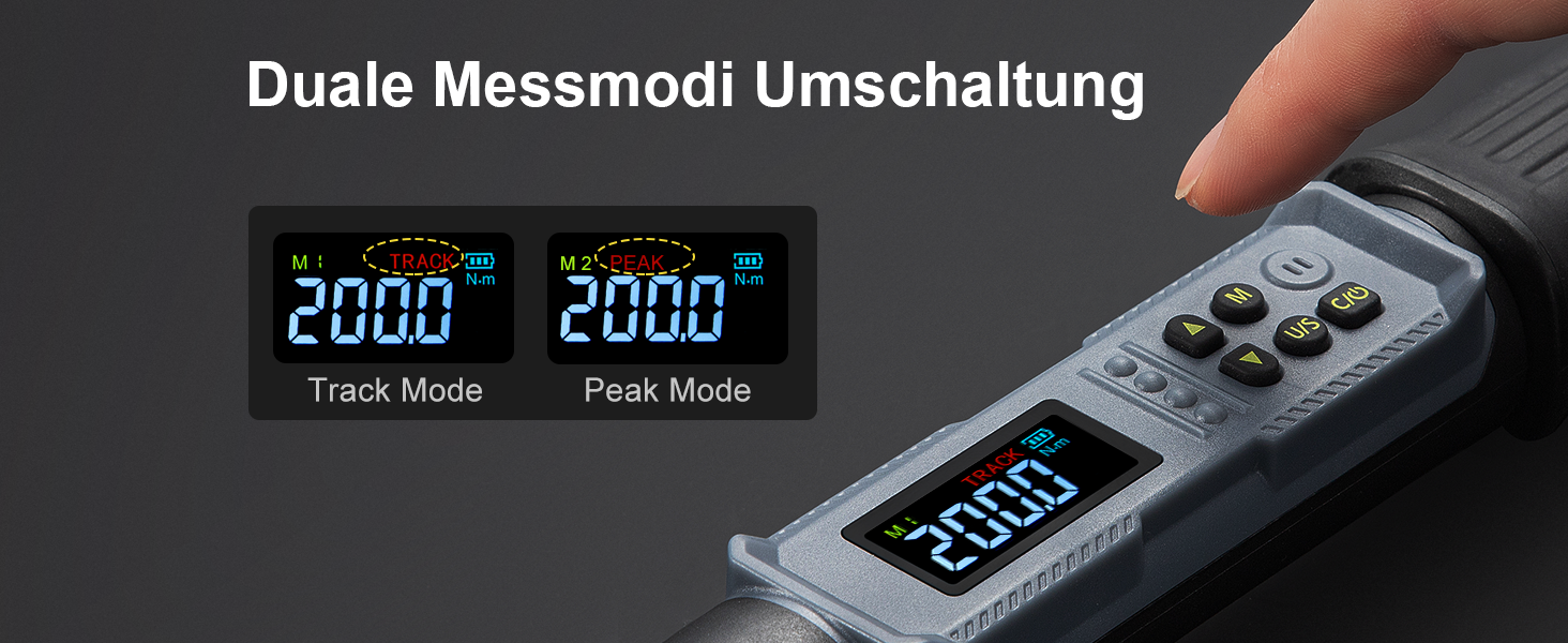 Цифровий шуруповерт з моментом, 2.66-53.1 in-lbs/ 1/4'' Drive, з моментом, для електриків з сигналом та LED-дисплеєм, 27 в 1 (10-200 Нм)