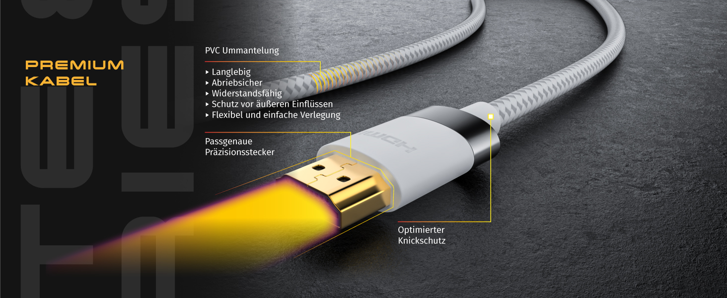 HDMI 2.1 кабель 2 метри - 8K@60Hz/120Hz, 4K@240Hz, 48 Gbit/s, 3D, Ethernet, для PS5, Xbox Series X, Switch, білий