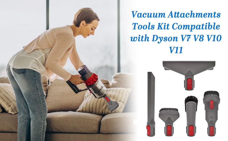 Набір насадок для пилососа BUZIFU 7 шт. 32-35 мм (універсальні) - для меблів, матраців, щілин. Сумісні з Kärcher, Miele, Siemens, AEG, Bosch, Panasonic, Philips