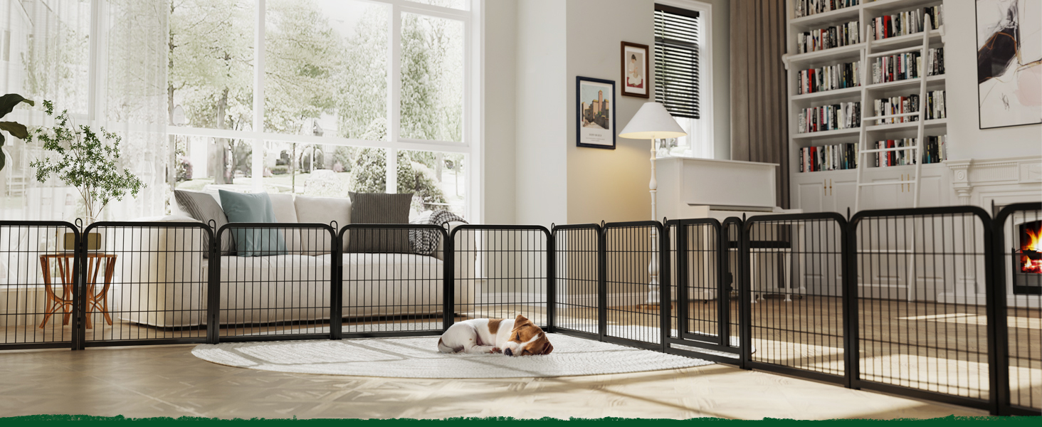 Лягу для цуценят Yaheetech, 12 секцій, 63 см, з 2 дверцятами, автоматичним замком, розкладний, для квартири та саду