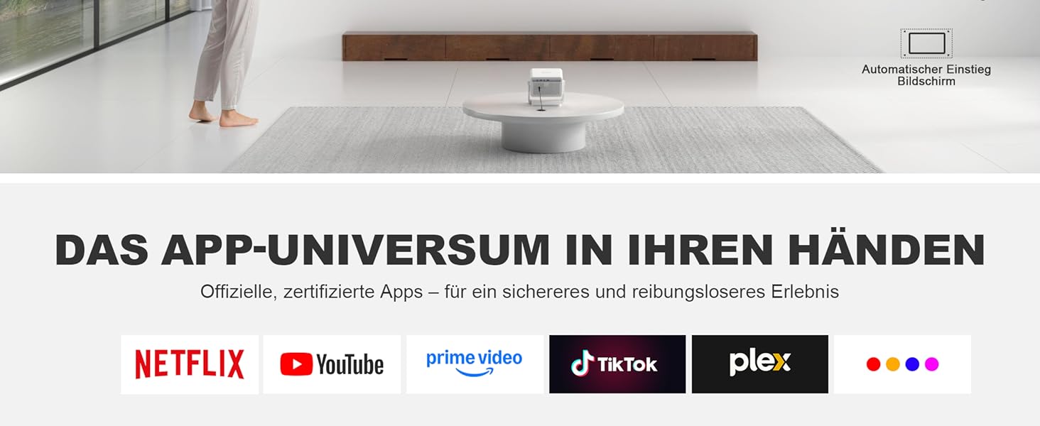 Портативний проєктор VISSPL A-800ANSI: Full HD 1080P, WiFi6, Bluetooth, Автофокус, Корекція трапеції 6D, Підтримка 4K, Netflix, для домашнього кінотеатру та відпочинку на природі