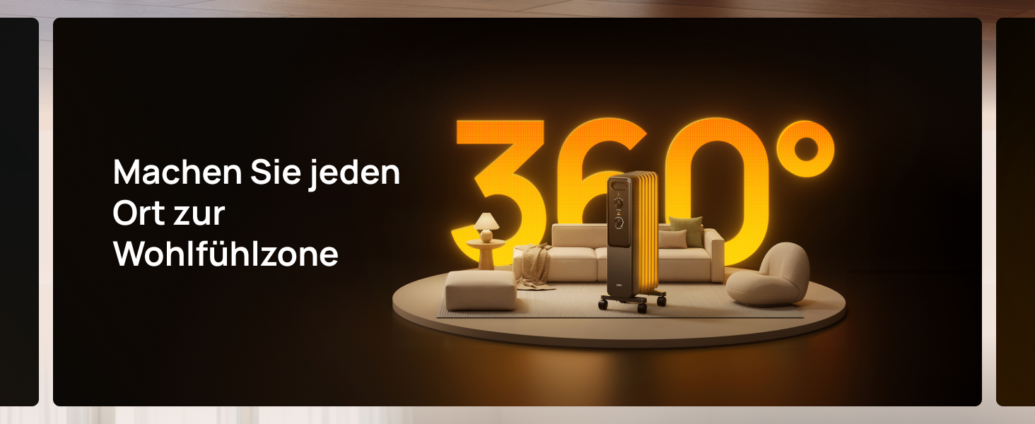 Електричний масляний радіатор Dreo з 9 ребрами, 2000W, тихий, з захистом від перегріву та перекидання, термостат, дитячий замок, енергозберігаючий