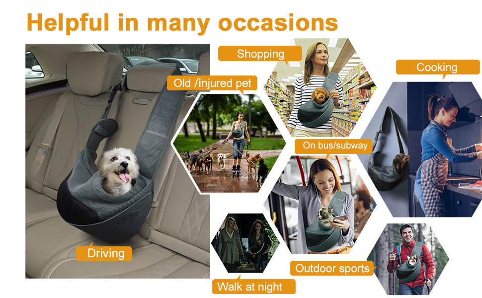 Переносна сумка-кенгуру для собак і котів, блакитна, 45 x 13 x 28 см, до 4.5 кг