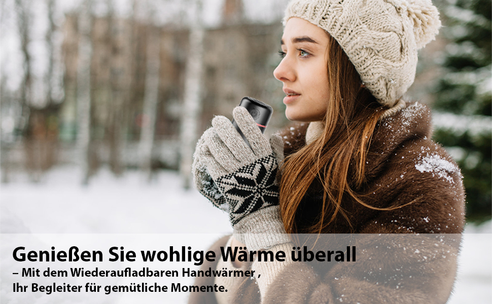 Електричні грілки для рук EXTSUD 2 шт. 5000mAh з USB-зарядкою, 3 режими нагріву, Powerbank для відпочинку на природі, подарунок