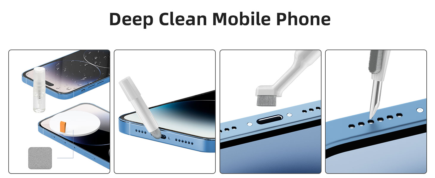 Набір для чищення клавіатури та екрану 20 в 1: чистящий набір для ноутбука, ПК, екрану, камери