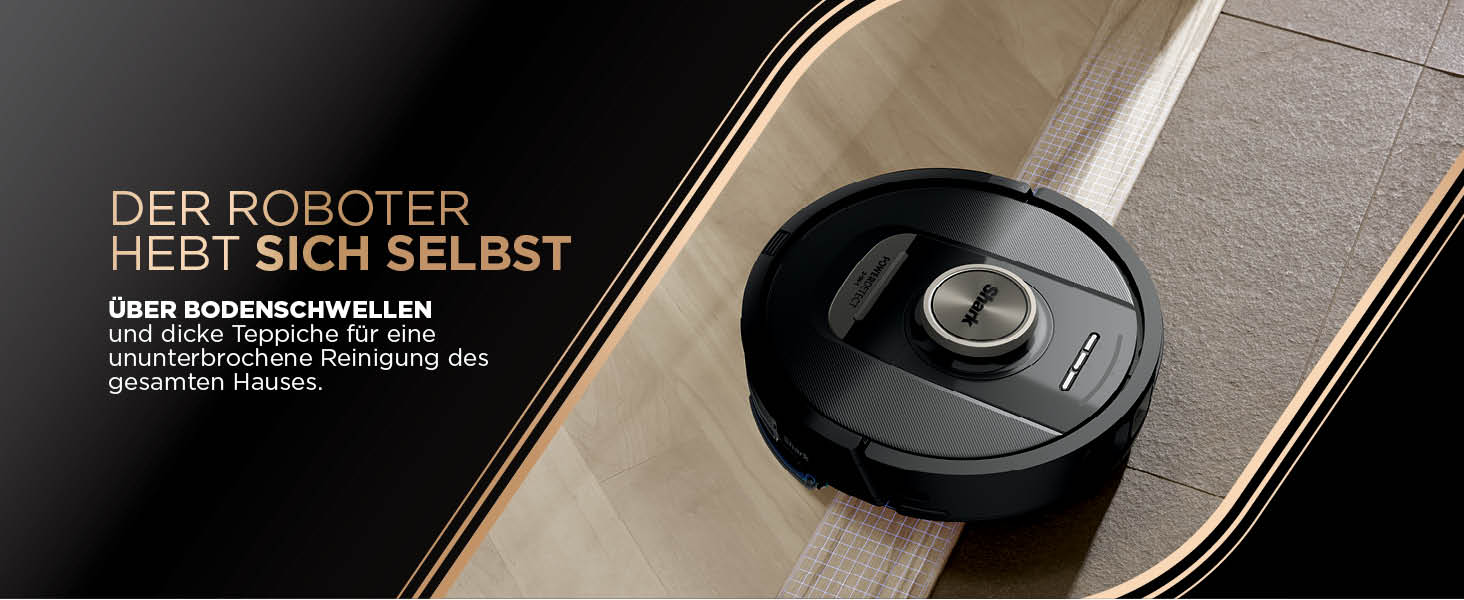 Робот-пилосос Shark PowerDetect 2-в-1 з функцією миття, NeverTouch Pro, самостійне очищення на 60 днів, 3D/LiDAR навігація, NeverStuck, керування через додаток, чорний RV2800ZEEU, 2 щітки, антимікробні подушечки, 1 капсула