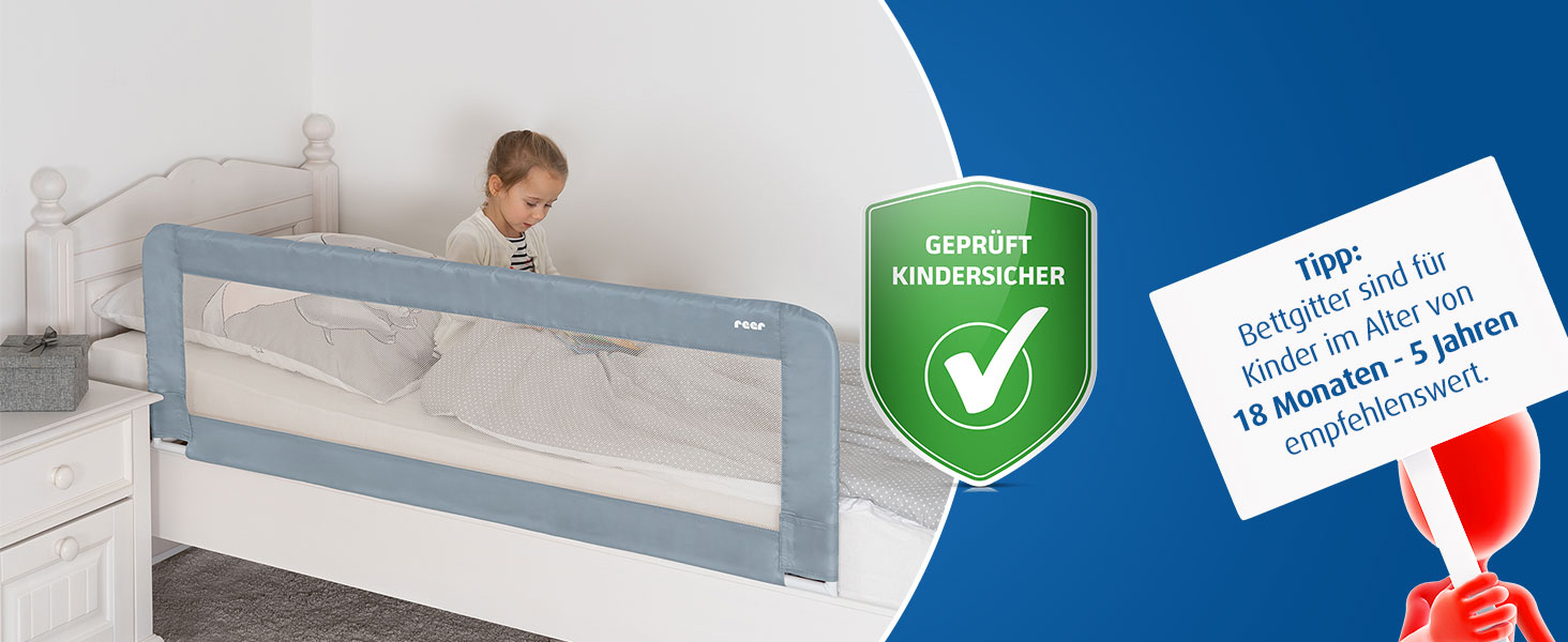 Захист від падіння для дитячого ліжечка Reer Sleep'n Keep, 150 см, для ліжок 180-210 см