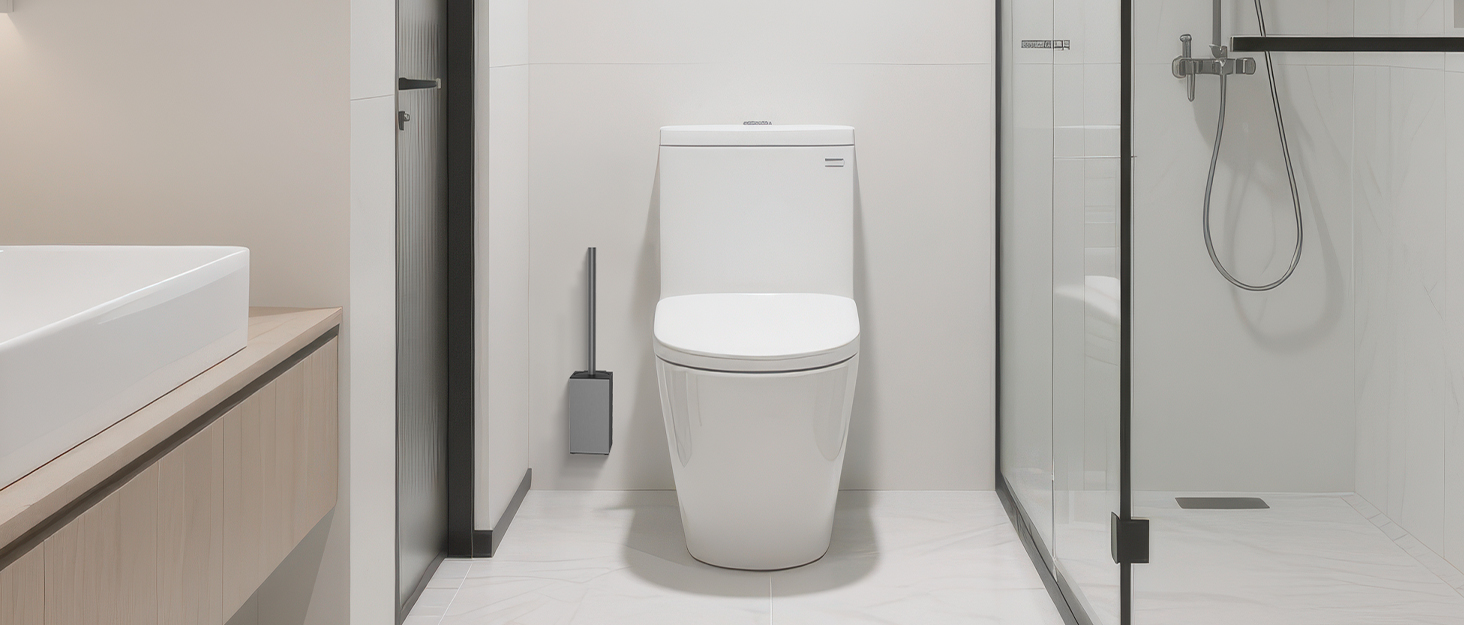 Набір для чищення унітазу з нержавіючої сталі 304, комплект з щіткою та тримачем для стіни, 2 насадки (сірий квадрат)