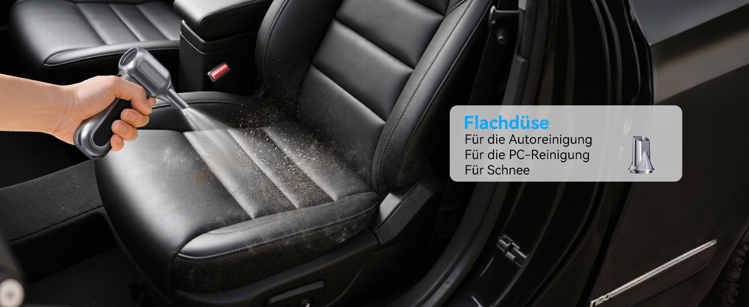 Електричний пилосос-піногенератор Orantronx Air Duster 200000 об/хв, 4-ступенева регулювання, акумуляторний, USB-зарядка, для ПК, клавіатури, авто, дивану, ноутбука, дому, вулиці