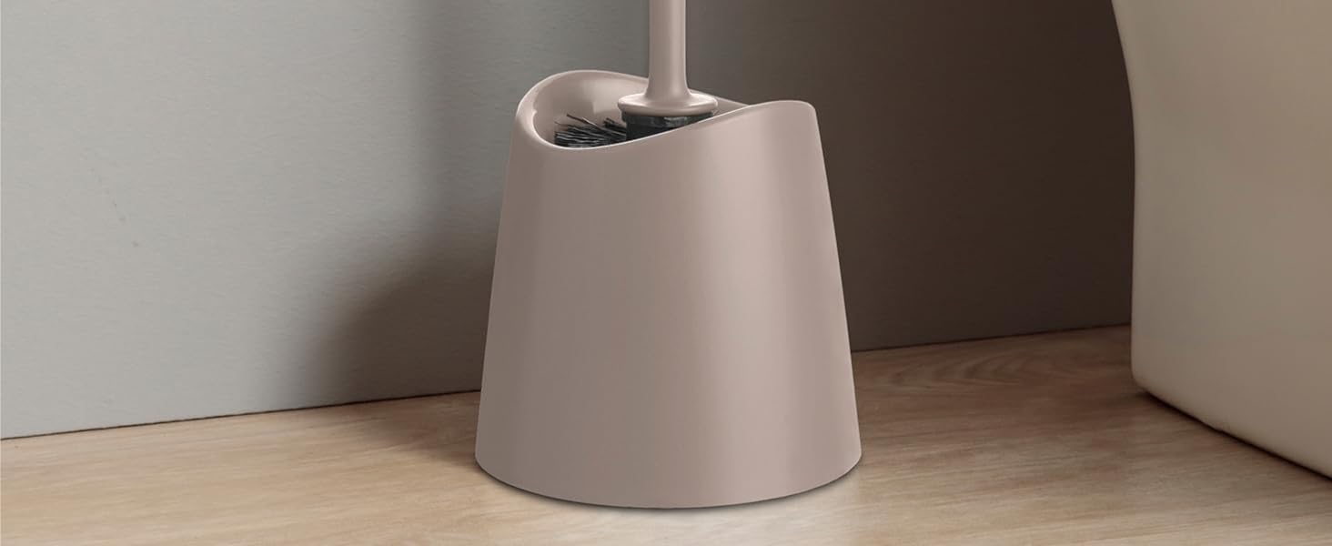 Торцева щітка для туалету Ecohome Standard | Міцна та довговічна | Сучасний дизайн | 12 x 12 x 38 см