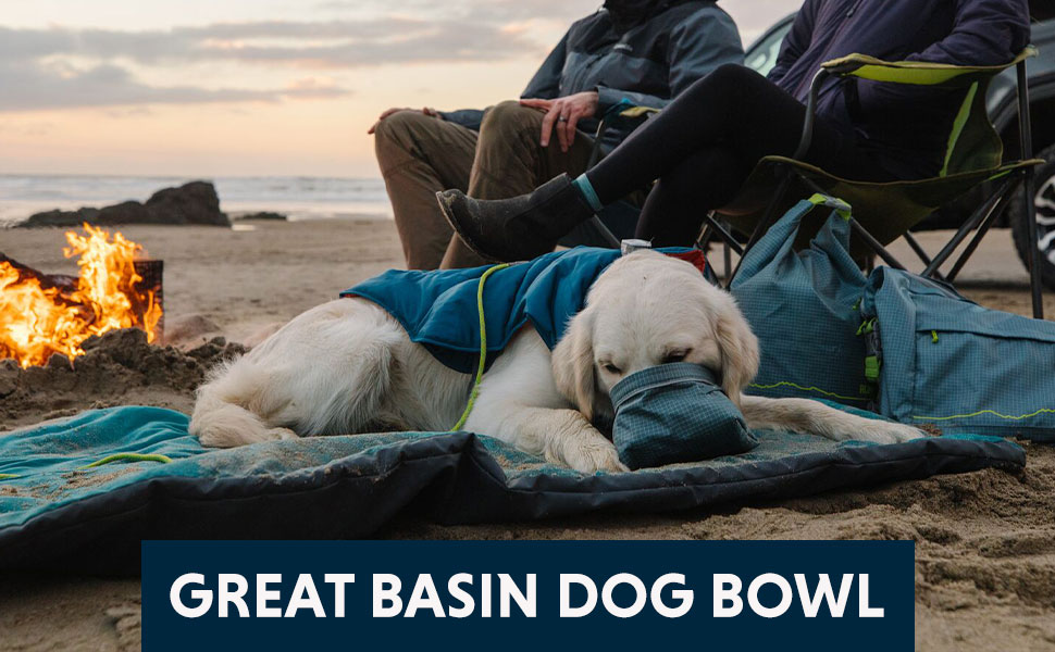 RUFFWEAR Great Basin: Складаний миска для собак, Medium, 1 л, Slate Blue