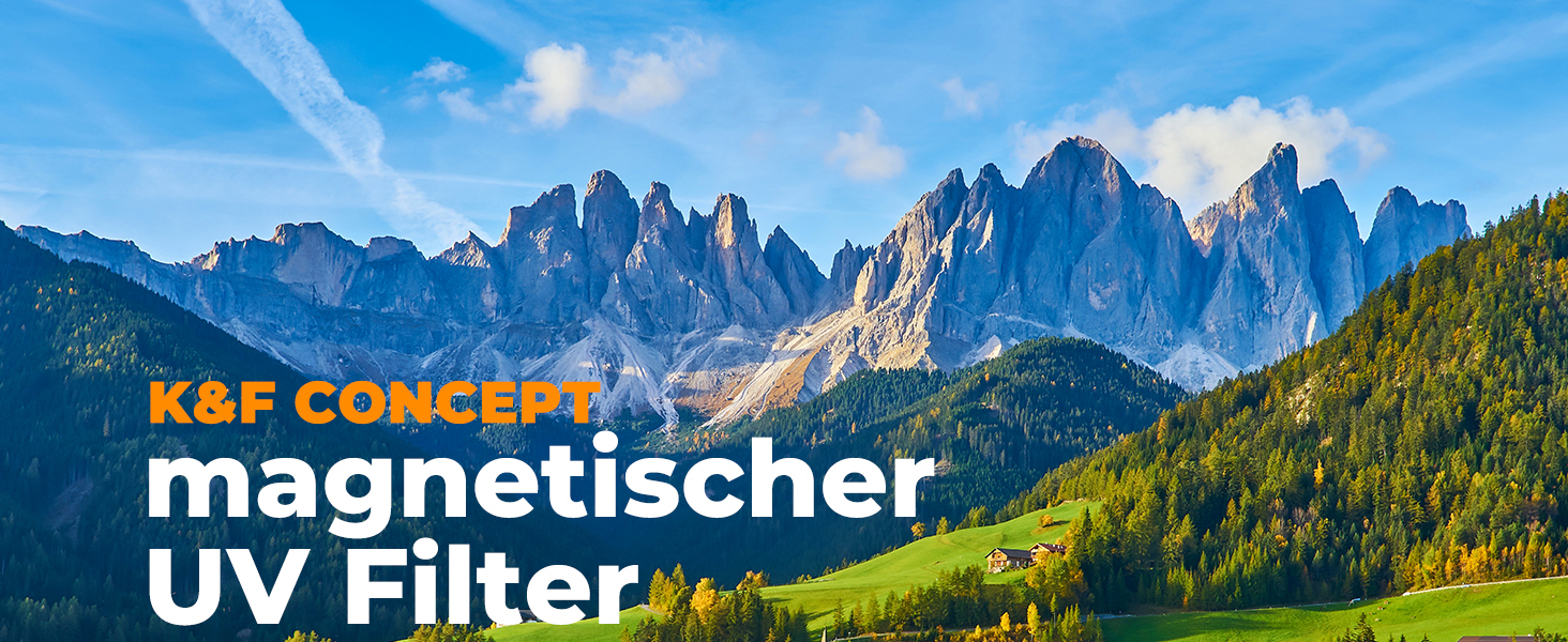 Фільтр UV K&F Concept 77mm для об'єктивів: захист від пилу, бруду та подряпин (магнітний)