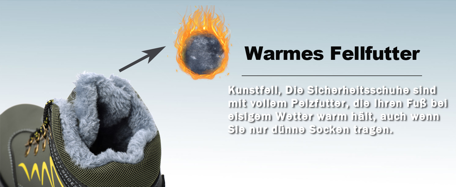 Зимові робочі черевики для чоловіків та жінок. Безпечні черевики S3 з металевим носком. Легкі, теплі, захисні черевики. Розміри 35-48 (36 EU). Колір: зелений