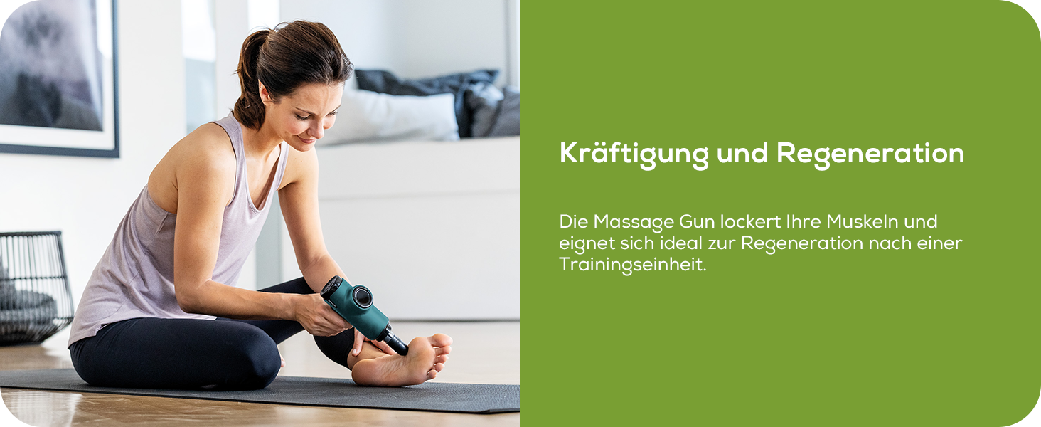 Beurer MG 99 Massage Gun - Cordless Muscle Massager with 4 Attachments & 5 Intensity Levels
