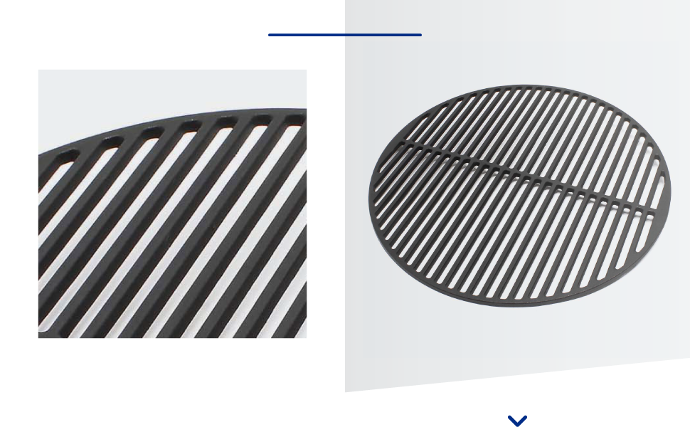 Чавунний гриль-решітка Gusseisen, діаметр 45 см, для вугільних та газових грилів