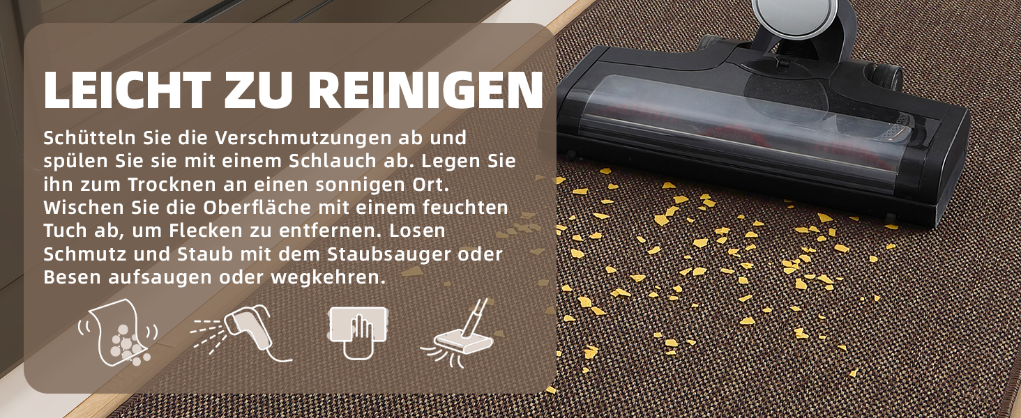 Килимок для кухні COLOR&GEOMETRY: неслизький, миючий, 61x183 см, 4 мм, тканинний, з гумовою основою. Килимок-довгий килим для підлоги перед умивальником, коридору (Коричневий, 43 x 120 см, прямокутний)