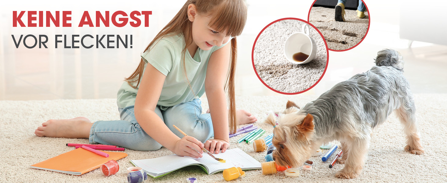 CLEANmaxx Аквастрім - 3 в 1: миття, чистка, всмоктування | Мийний пилосос з вібраційними щітками та боковими щітками | Для чистоти на практично будь-якому килимі