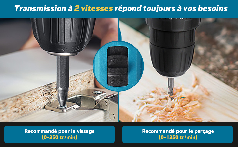 Акумуляторний дриль-шуруповерт 28V з 2 акумуляторами та аксесуарами для дому. 25+3 налаштування крутного моменту, LED-лампа