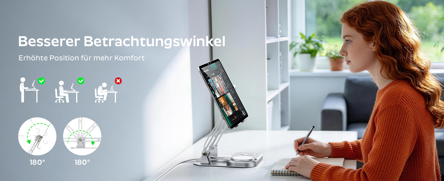 Універсальна індукційна зарядна станція Meifigno 5-в-1 з USB-C 30W для пристроїв Apple, срібляста
