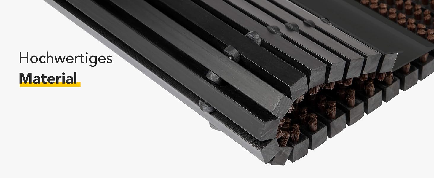 Килимок для вхідних дверей Floordirekt Power Brush 40 x 60 см, сірий — грязезахисний килимок для вулиці та приміщення