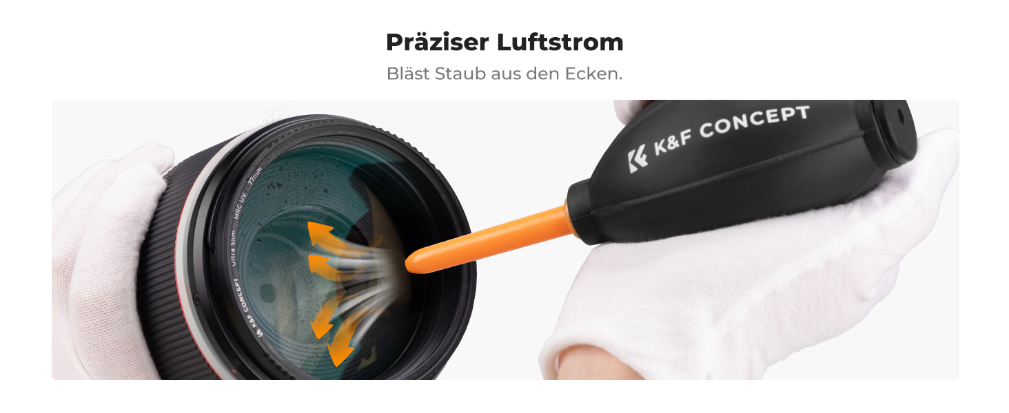 Набір для чищення DSLR-камер та чутливої електроніки K&F Concept 15-в-1: об'єктив, фільтри, смартфони