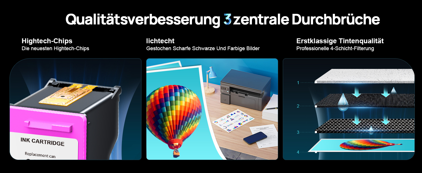 Комплект картриджів 303XL для принтерів HP Envy Photo 6200/7100/7800 серій, Tango X (чорний та кольоровий, 2 шт.)