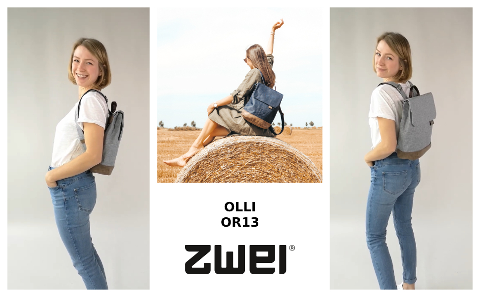 Жіночий рюкзак Zwei Olli OR13, 7 л, водостійкий, міцний, з ортопедичною спинкою, відділенням для ноутбука, кишенею для телефону та потаємним відділенням
