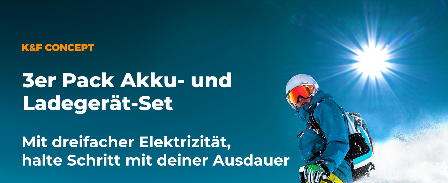 Акумулятор K&F Concept OSMO Action 5 2100mAh + Зарядний пристрій 3-слотовий + Експрес-кейс для карт, сумісний з DJI OSMO Action 5 Pro, Action 4, Action 3 та Osmo 360