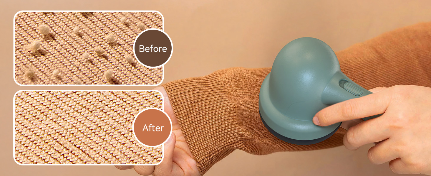 Електричний видалення ворсу для одягу та дому: USB-зарядка, 6-клинковий набір, для одягу, меблів, килимів