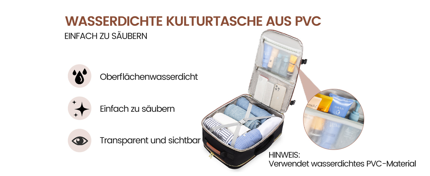 Рюкзак LOVEVOOK для ручної поклажі літака, 40L, водонепроникний, для ноутбука 17 дюймів, для подорожей, школи, роботи, кемпінгу, чоловічий/жіночий, бежевий+чорний+коричневий