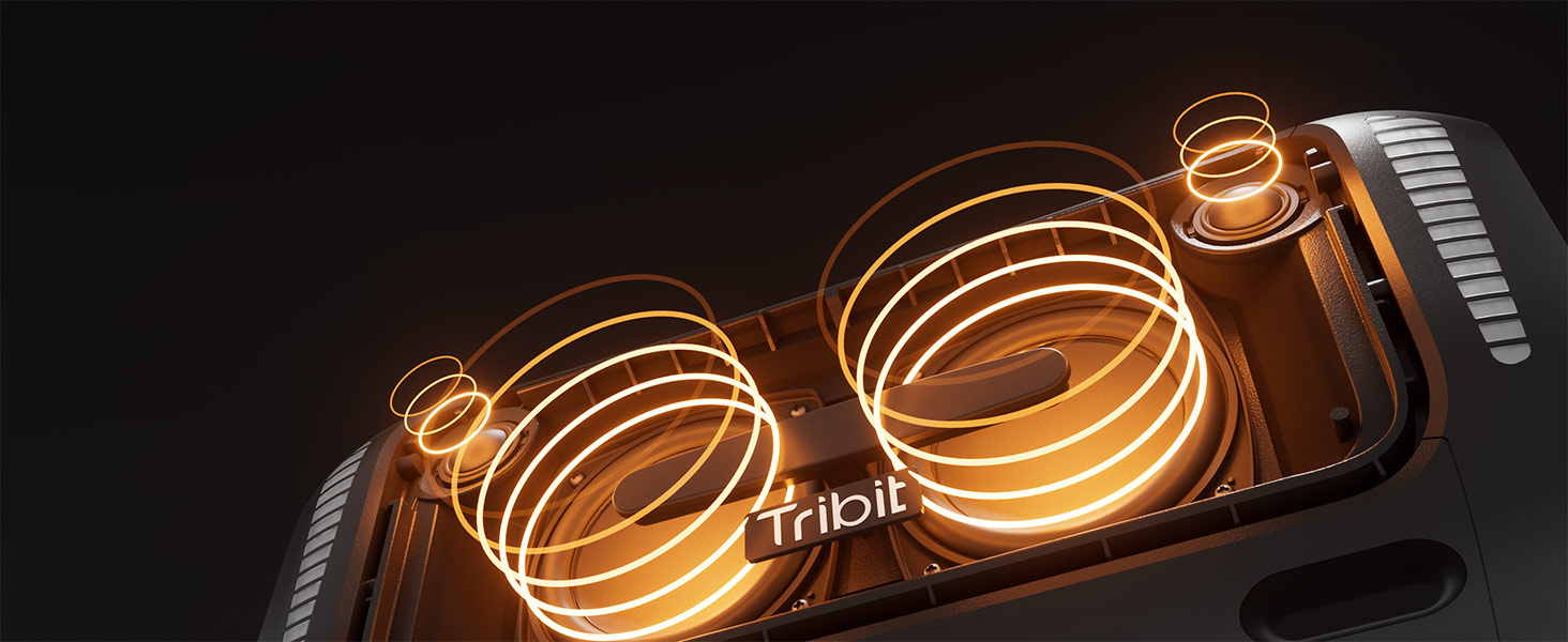 Tribit StormBox Blast – Портативна Bluetooth колонка 140 Вт, XBass, IPX7, 30 год, LED, для вечірок, пляжу, кемпінгу