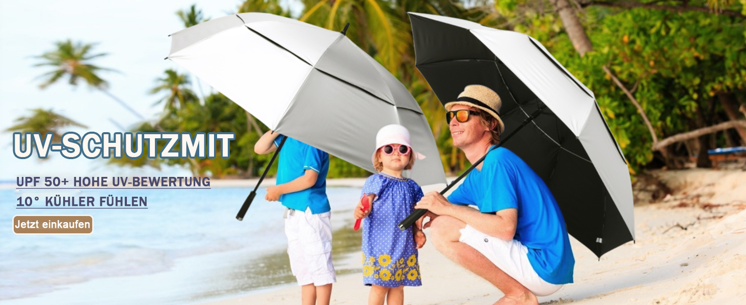 G4Free Великий парасолька-тростина, штормовий, автоматичний, чорний, 54 дюйми (138 см) для чоловіків та жінок