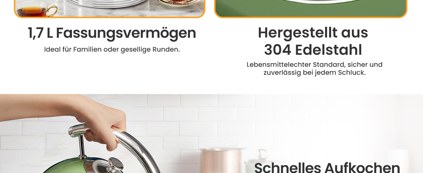 Ретро чайник з нержавіючої сталі, електрочайник та тостер-сет, 2200 Вт, 1,8 л, для чаю, кави, дитячого харчування, без BPA. Зелений вінтажний дизайн