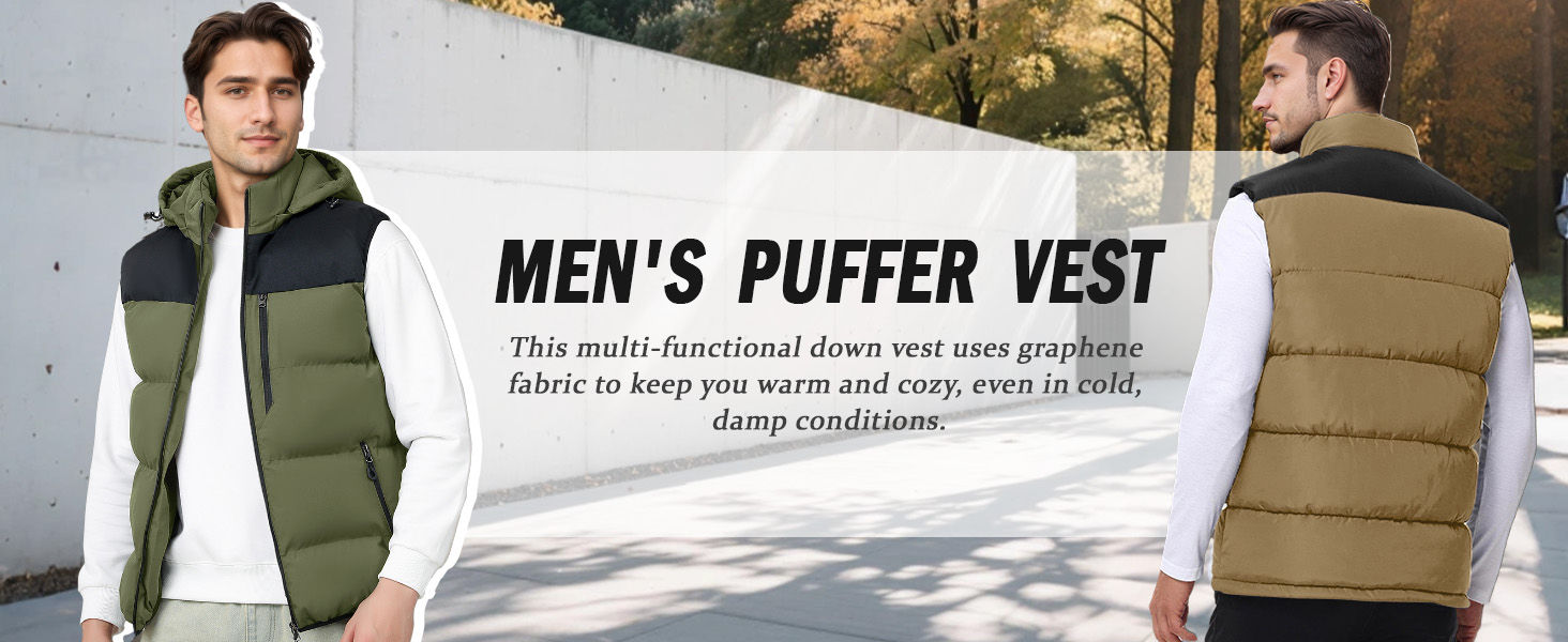 Чоловіча зимова жилетка AIEOE для активного відпочинку, тепла термо-жилетка з капюшоном, сіра, розміри EU S-XL