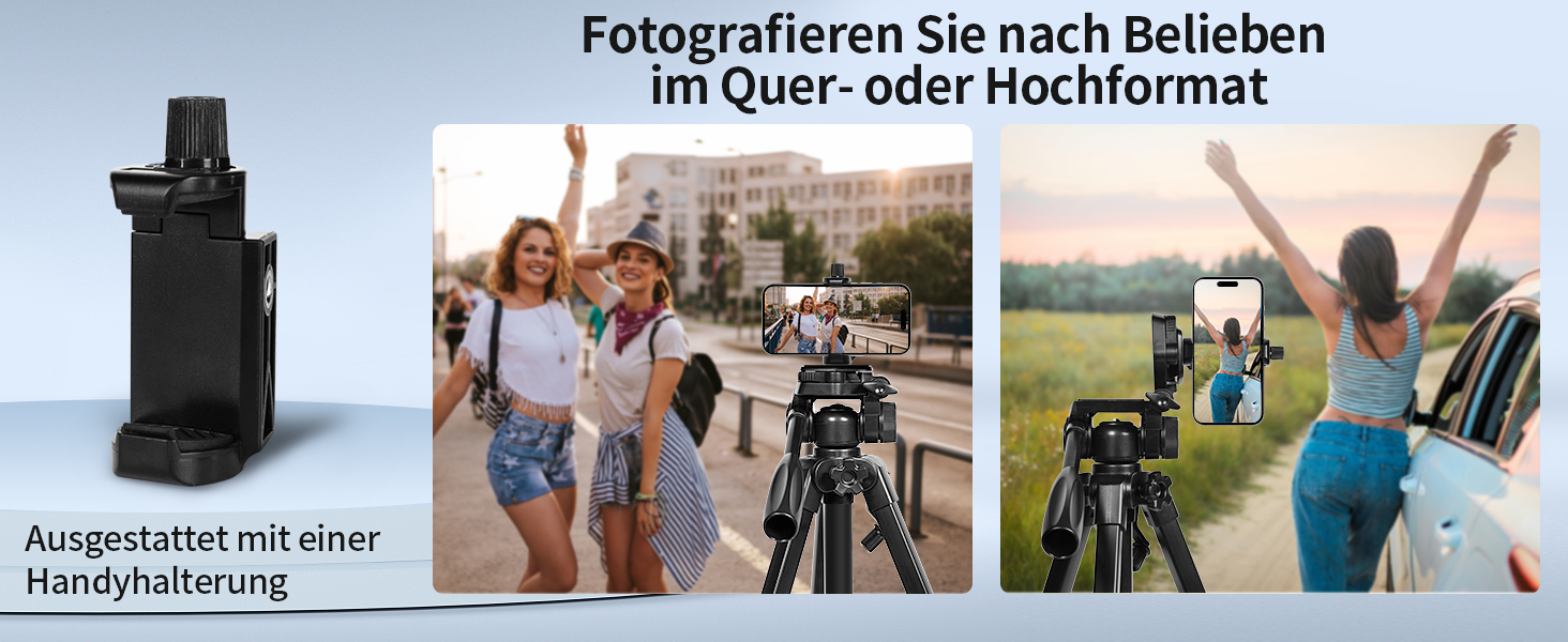 Штатив для камери SIRUI 154 см, алюмінієвий трипод з кріпленням для телефону, максимальне навантаження 5 кг